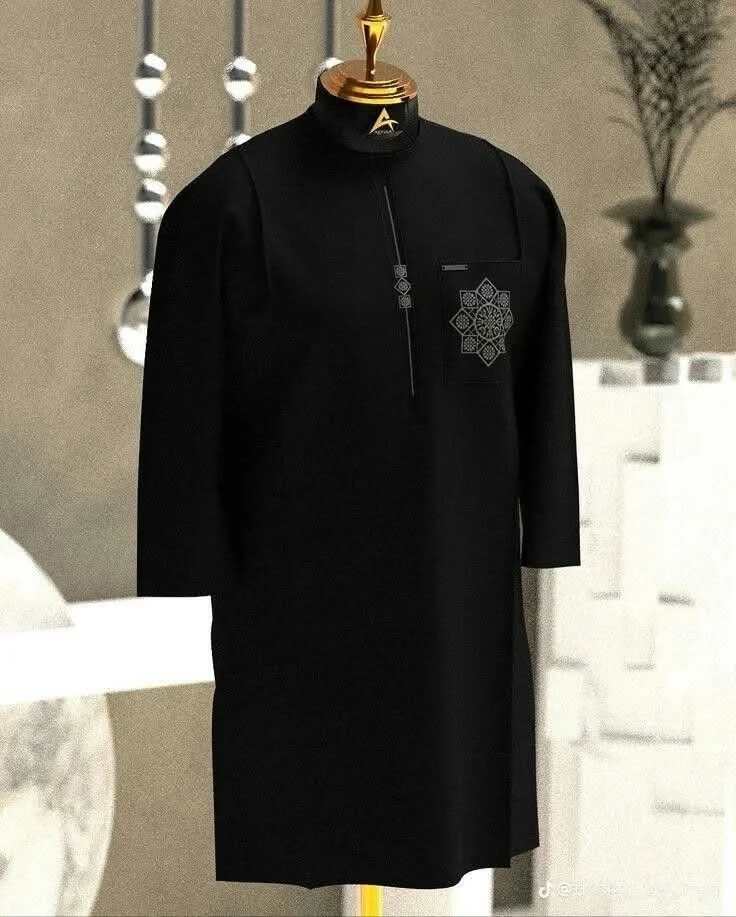 Grand boubou noir premium