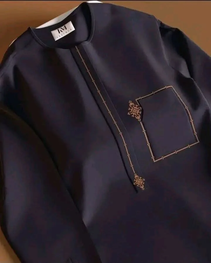 Tenue homme bleu nuit couture
